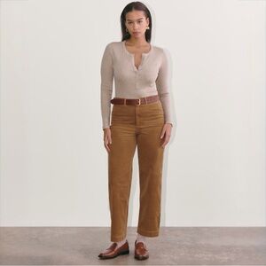 Everlane Caramel Brown Corduroy Pants